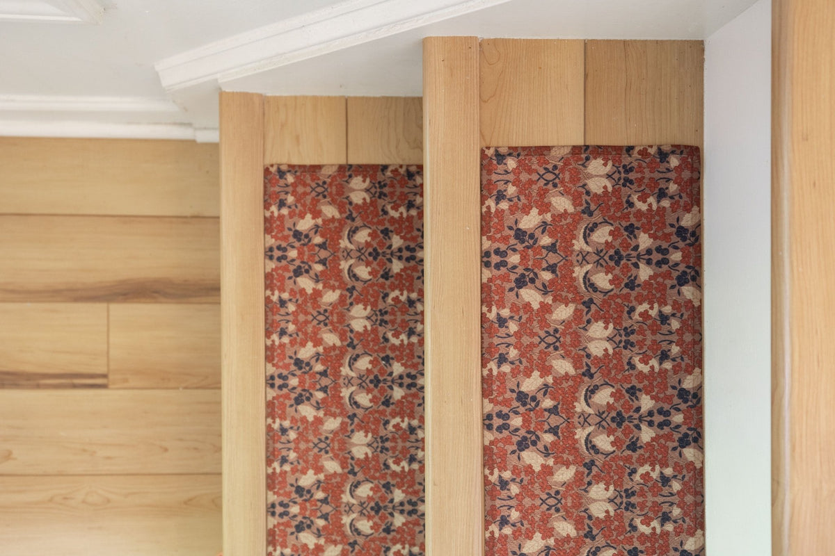 William Morris-style stair treads, design 05 – washable, non slip, custom sizes