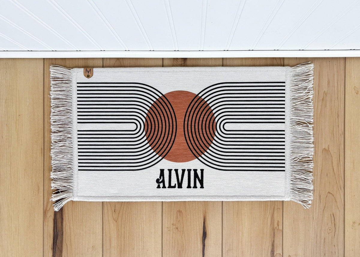Mid century boho dog bowl mat with fringe by MissionMae – photo 3