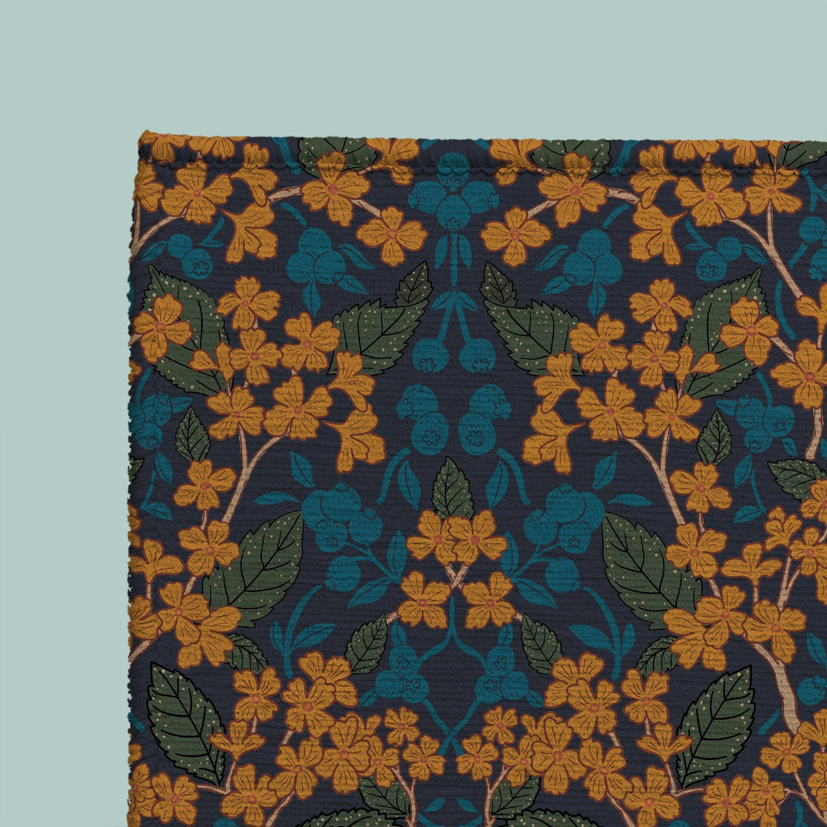 Avery Pet Feeding Mat – Navy Floral - MissionMae
