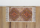 Dog Bowl Mat - Nonslip Boho Pet Feeding Mat with Fringe | Machine Washable Rug Style - MissionMae
