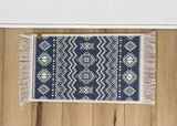 Dog Bowl Mat - Nonslip, Machine Washable Boho Pet Feeding Mat with Fringe - MissionMae