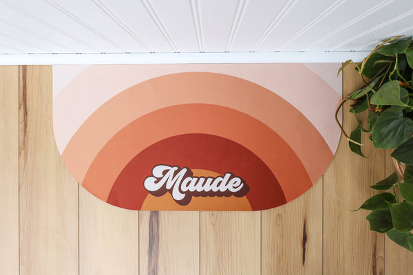 Personalized Rubber Pet Bowl Mat - Maude
