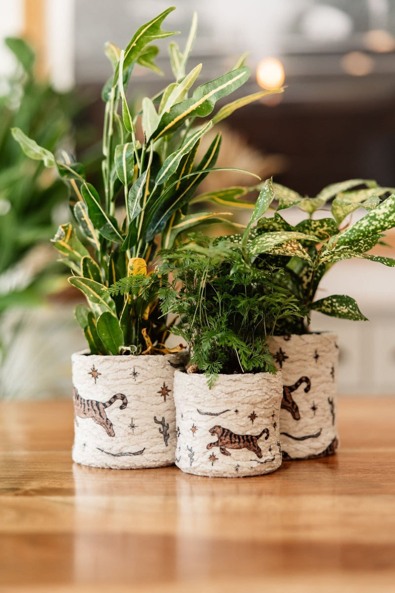 Fabric Planter - Handmade Boho Plant Pot