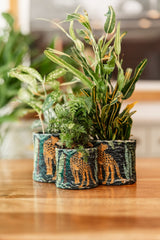 Fabric Planter - Handmade Chenille Pot | Soft Boho Plant Cozy for Indoor Use - MissionMae