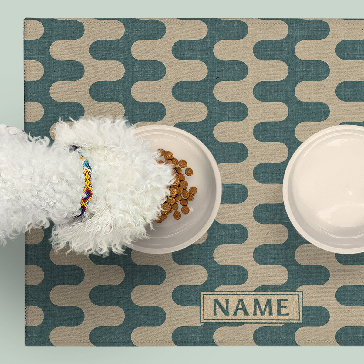 Milo Pet Feeding Mat - Retro Wave - MissionMae