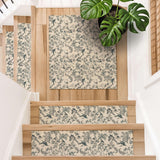 Non Slip Stair Tread Mat, Neutral Washable Low Profile Woven Surface - MissionMae