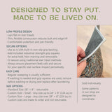 Non Slip Stair Treads - Custom Low Profile Carpet Style Stair Tread Mats - MissionMae