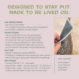 Non Slip Stair Treads - Custom Low Profile Carpet Style Stair Tread Mats - MissionMae