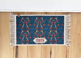 Personalized Dog Bowl Mat – Nonslip, Machine Washable Boho Feeding Placemat - MissionMae