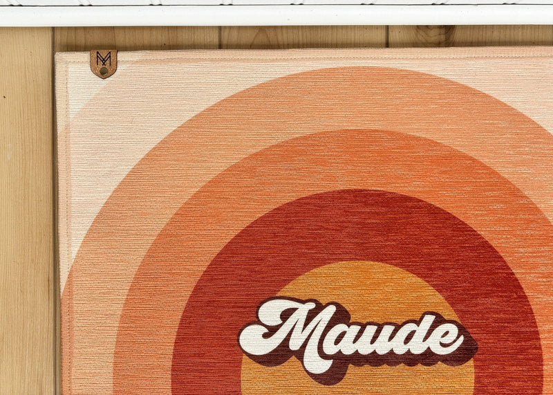 Personalized Dog Bowl Mat - Nonslip - Machine Washable - Maude - MissionMae