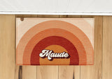 Personalized Dog Bowl Mat - Nonslip - Machine Washable - Maude - MissionMae