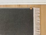 Pet Bowl Mat - Nonslip Rug Style Mat with Fringe | Machine Washable, Absorbent - MissionMae