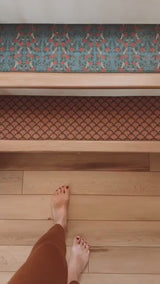 Boho Stair Treads – Custom Size Carpet Stair Treads | Non Slip, Water Absorbent