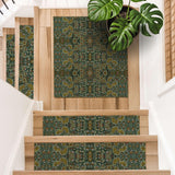 Stair Treads and Stair Tread Mats Low Profile Carpet Style Custom Sizes, Non Slip - MissionMae
