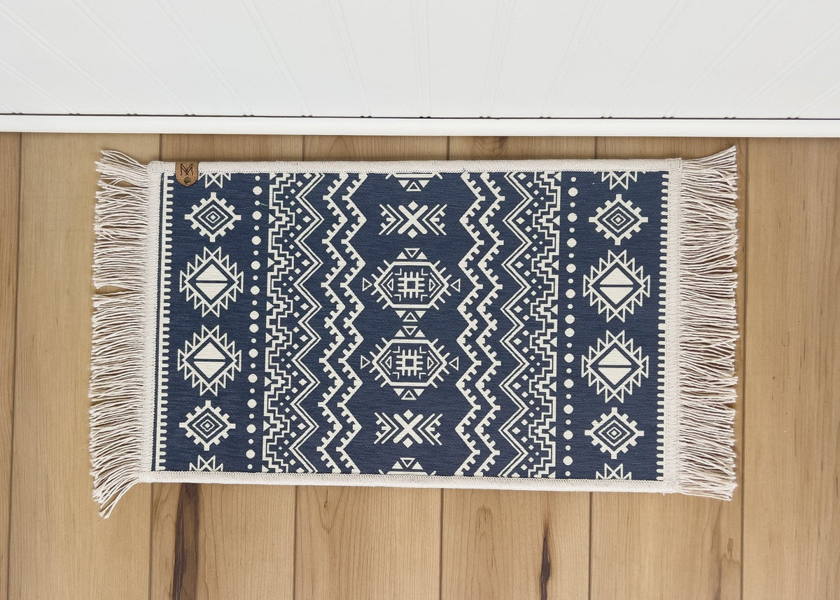 Dog Bowl Mat with Fringe - Machine Washable - Nonslip - Mia - MissionMae