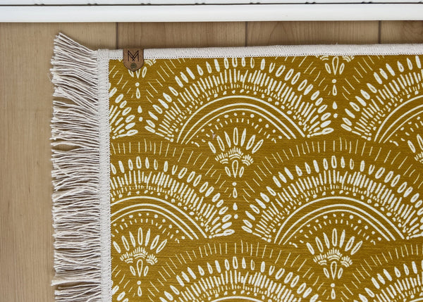Pet Bowl Mat with Fringe - Mavis - MissionMae