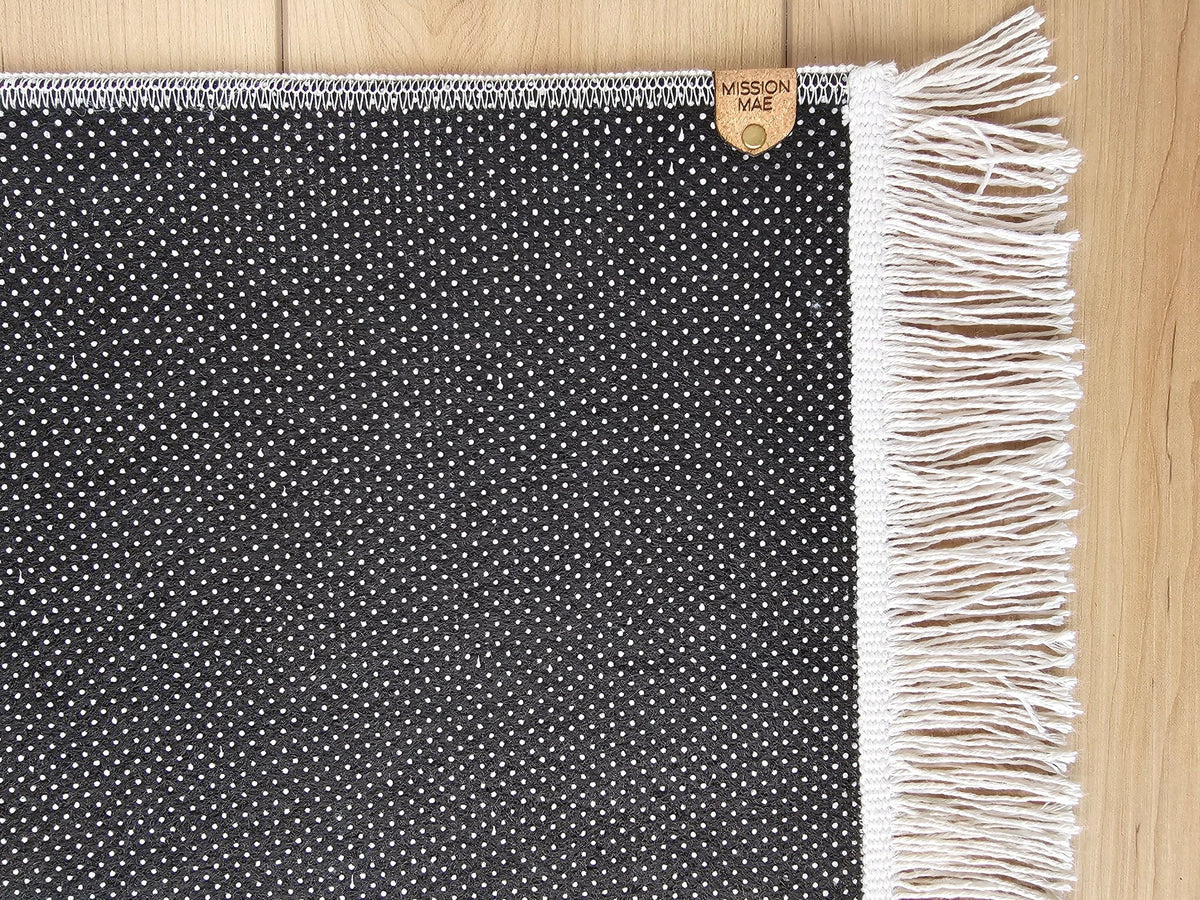 Pet Bowl Mat with Fringe, Nonslip, Machine Washable - Elsie - MissionMae