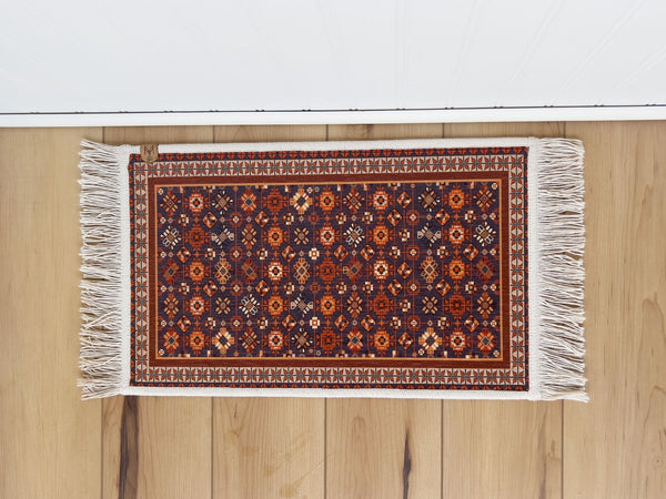 Pet Bowl Mat with Fringe - Nonslip - Machine Washable - Harry - MissionMae