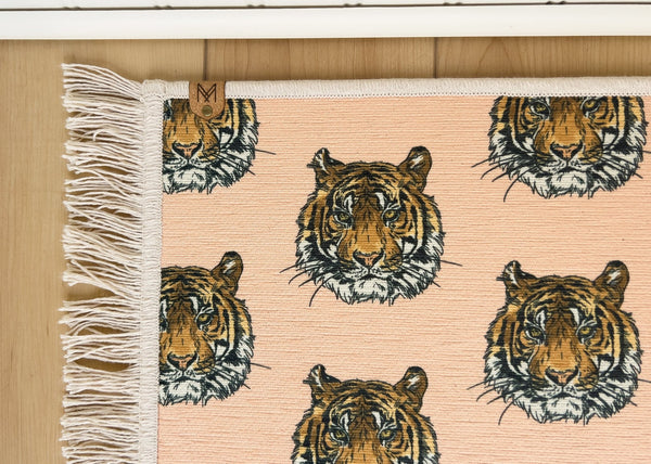 Pet Bowl Mat with Fringe - Nonslip - Machine Washable - Zara - MissionMae